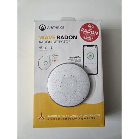 *BRAND NEW* - AIRTHINGS 2951 WAVE 2ND GEN RADON DETECTOR - Picture 1 of 9